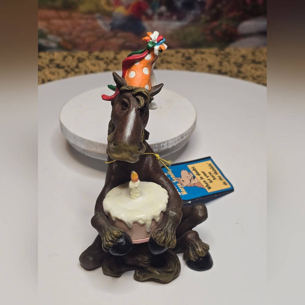 Montana Silversmiths Elmer Horse Sense Birthday With Tag - Damaged- Read